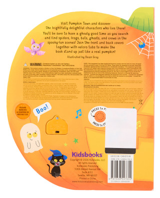 Thumbnail 2: KIDSBOOKS Pumpkin Town Halloween Musical Children's Book 