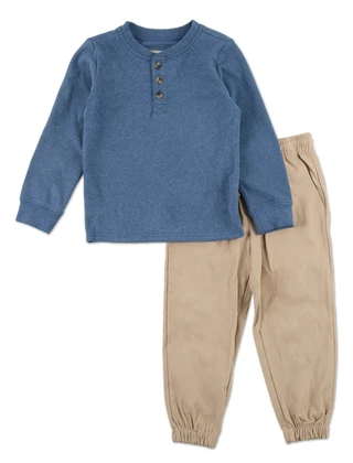 Thumbnail 1: Stitch & Stone Little Boys 2 Pc Pants Set 
