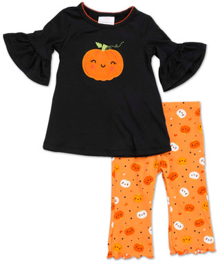 Thumbnail 1: Bonnie Baby Baby Boys 2 Pc Pumpkin Pants Set  