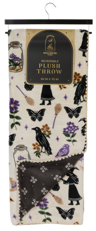 Thumbnail 1: Spellbound Studio 50x70 Witch Elements Throw Blanket 
