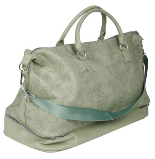 Thumbnail 3: Ellen Tracy Floral Embossed Faux Leather Duffel 