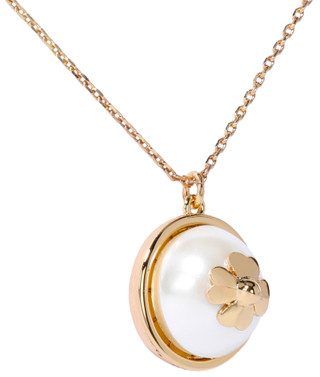 Thumbnail 2: KATE SPADE Mini Clover Round Pendant Necklace 