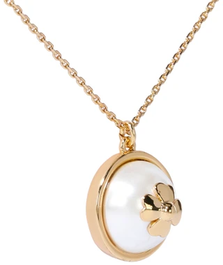 Thumbnail 3: KATE SPADE Mini Clover Round Pendant Necklace 