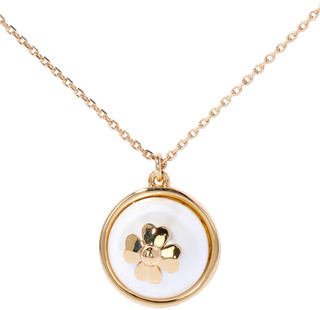 Thumbnail 1: KATE SPADE Mini Clover Round Pendant Necklace 