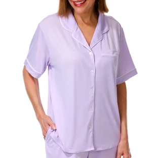 Thumbnail 3: FLORA Annie Notch Capri Pajama Set 