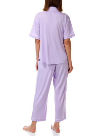 Thumbnail 4: FLORA Annie Notch Capri Pajama Set 
