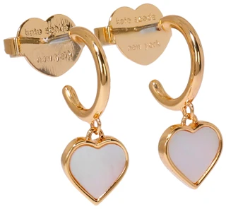 Thumbnail 2: KATE SPADE Heart Dangle Huggie Earrings 