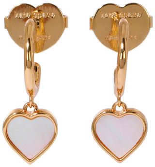 Thumbnail 1: KATE SPADE Heart Dangle Huggie Earrings 