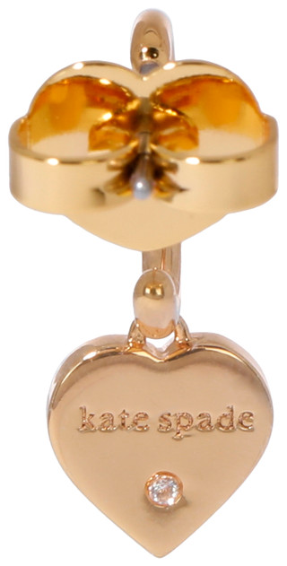Thumbnail 3: KATE SPADE Heart Dangle Huggie Earrings 