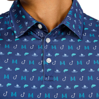 Thumbnail 3: Southern Palms Men's Short Sleeve Printed Polo 