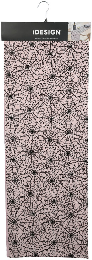 Thumbnail 1: IDESIGN 16x90 Spiderweb Halloween Table Runner 