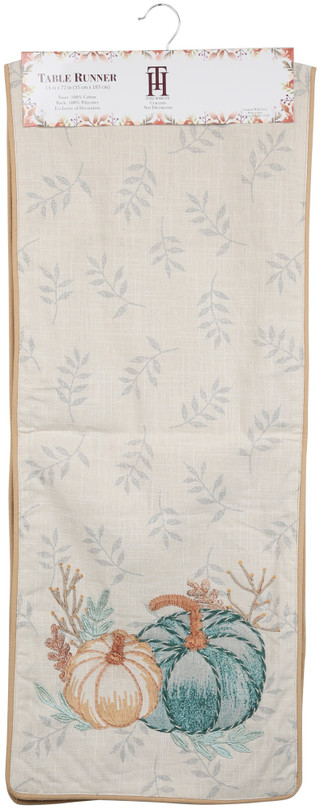 Thumbnail 1: Total Home Ltd. 14x72 Pumpkin Harvest Table Runner 