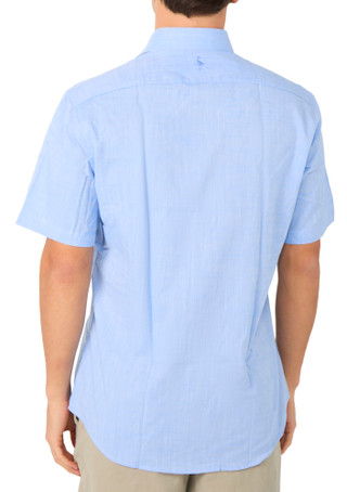 Thumbnail 2: TAILORBYRD Men's Short Sleeve Chambray Button Down Shirt 