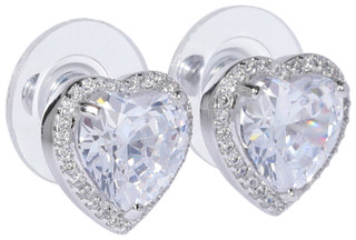 Thumbnail 2: KATE SPADE Heart Pave Stud Earrings 