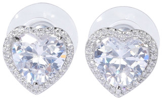 Thumbnail 1: KATE SPADE Heart Pave Stud Earrings 