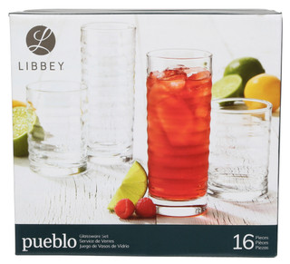 Thumbnail 1: Libbey Pueblo 16-Piece Tumbler and Rocks Glass Set 