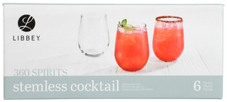 Thumbnail 1: Libbey 360 Spirits 6-Piece Stemless Wine Glass Set 