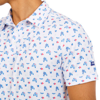 Thumbnail 4: Jedco Men's USA Printed Polo 
