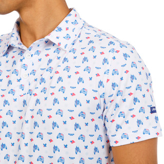 Thumbnail 5: Jedco Men's USA Printed Polo 