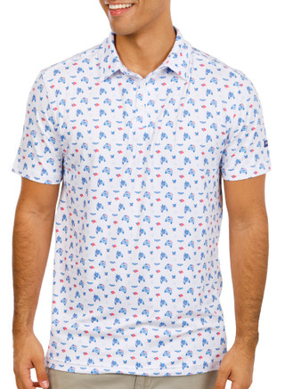 Thumbnail 2: Jedco Men's USA Printed Polo 