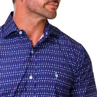 Thumbnail 3: TAILORBYRD Martini Glasses Performance Short Sleeve Shirt 