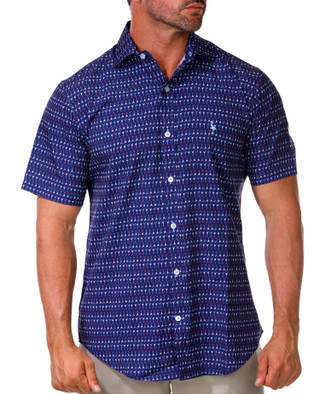 Thumbnail 1: TAILORBYRD Martini Glasses Performance Short Sleeve Shirt 