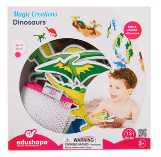 Thumbnail 1: Edushape Magic Creations Dinosaurs Foam Bath Toy Set 