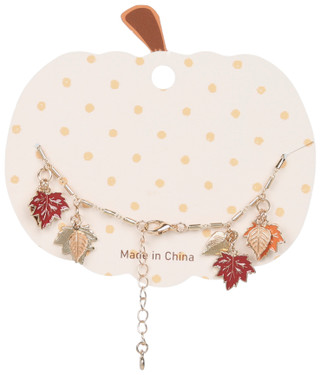 Thumbnail 2: C&C Harvest Leaves Charm Bracelet 