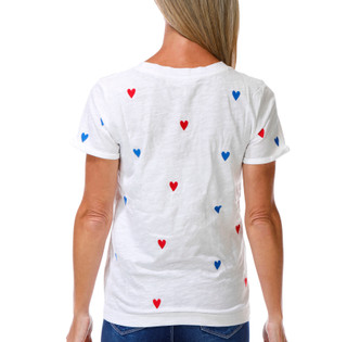 Thumbnail 2: Philosophy Women's Short Sleeve Embroidered Hearts Top 