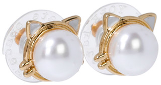 Thumbnail 3: KATE SPADE Pearl Cat Stud Earrings 
