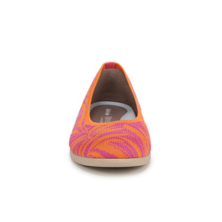 Thumbnail 4: Bzees Womens Knit Tropical Wide Ballet Flats 
