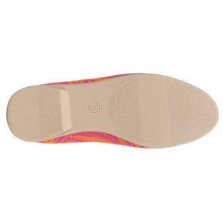 Thumbnail 5: Bzees Womens Knit Tropical Wide Ballet Flats 