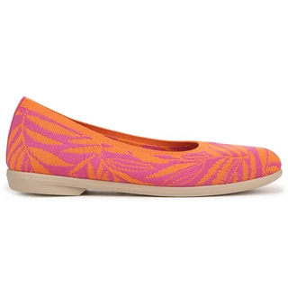 Thumbnail 7: Bzees Womens Knit Tropical Wide Ballet Flats 
