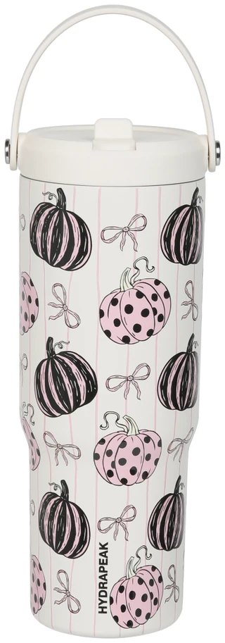 Thumbnail 1: Hydrapeak 26 oz Pumpkin Bow Insulated Water Bottle 