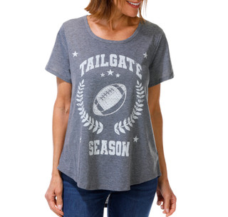 Thumbnail 1: One  World Women's Short Sleeve Game Day Bow Top 
