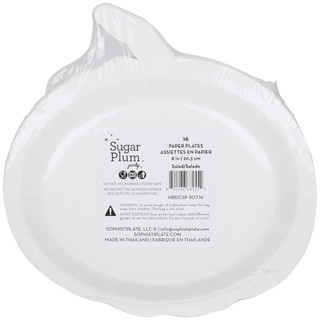 Thumbnail 2: Sugar Plum Party 16 Pk Assorted Pumpkin Paper Plates 