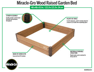 Thumbnail 2: MIRACLE-GRO® MIRACLE-GRO® 4 x 4 Ft. Raised Garden Planter 