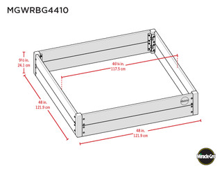 Thumbnail 10: MIRACLE-GRO® MIRACLE-GRO® 4 x 4 Ft. Raised Garden Planter 