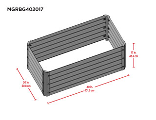 Thumbnail 7: MIRACLE-GRO® MIRACLE-GRO® 2 x 4 x 2 Ft. Galvanized Raised Garden Bed 