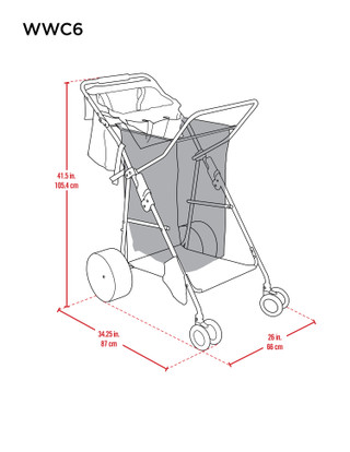 Thumbnail 5: Rio Rio Wonder Wheeler Utility Beach Cart 