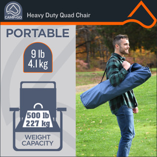 Thumbnail 7: CAMP & GO Camp & Go Heavy Duty Folding Chair 