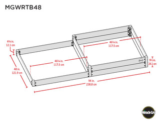 Thumbnail 6: MIRACLE-GRO® MIRACLE-GRO® 4 x 8 Ft. 2-Tier Raised Garden Bed 