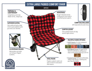 Thumbnail 2: CAMP & GO Camp & Go Padded Jumbo Chair 