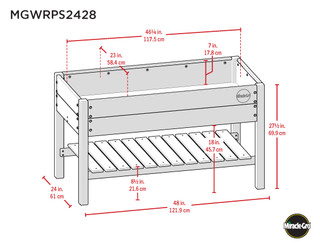 Thumbnail 10: MIRACLE-GRO® MIRACLE-GRO®  2x 4 Ft. Raised Garden Shelf Planter  