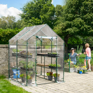 Thumbnail 15: MIRACLE-GRO® MIRACLE-GRO® 4.8 x 4.8 x 6.5 Ft. Mini Greenhouse 