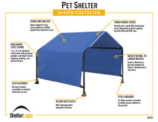 Thumbnail 3: Shelter Logic Shelter Logic 5' x 4' x 4' Pet Shelter 
