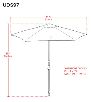 Thumbnail 5: Rio Rio 7 ft. Beach Market Umbrella & Integrated Sand Anchor 