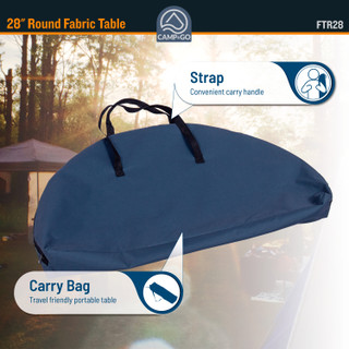 Thumbnail 10: CAMP & GO Camp & Go 28 in. Round Fabric Table 