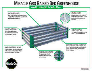 Thumbnail 2: MIRACLE-GRO® MIRACLE-GRO® 2 x 4 x 1 Ft. Galvanized Raised Garden Bed 