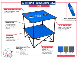 Thumbnail 5: Rio Rio Square Fabric Table 
